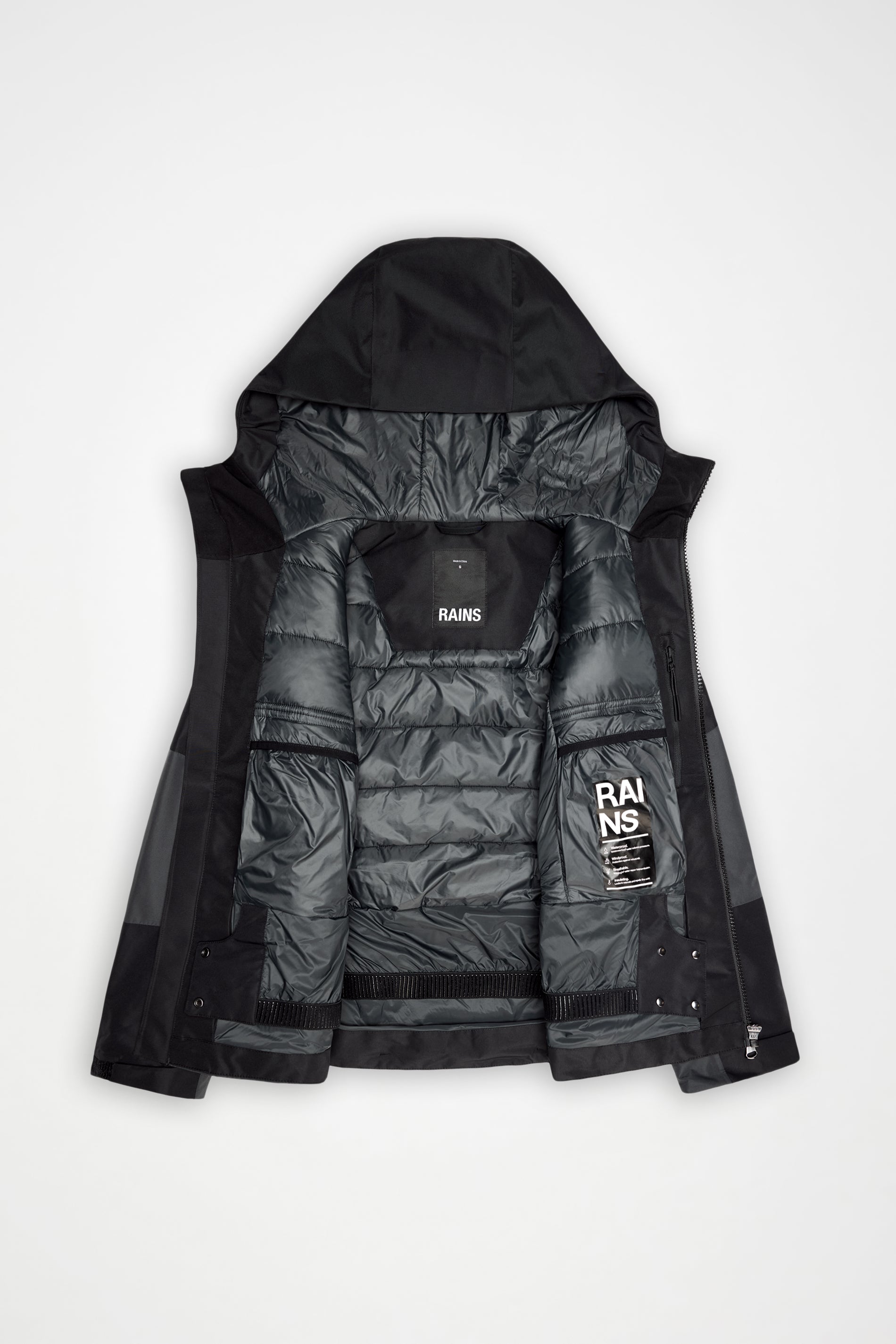 RAINS Niseko Insulated W Jacket Black Onyx Jacket