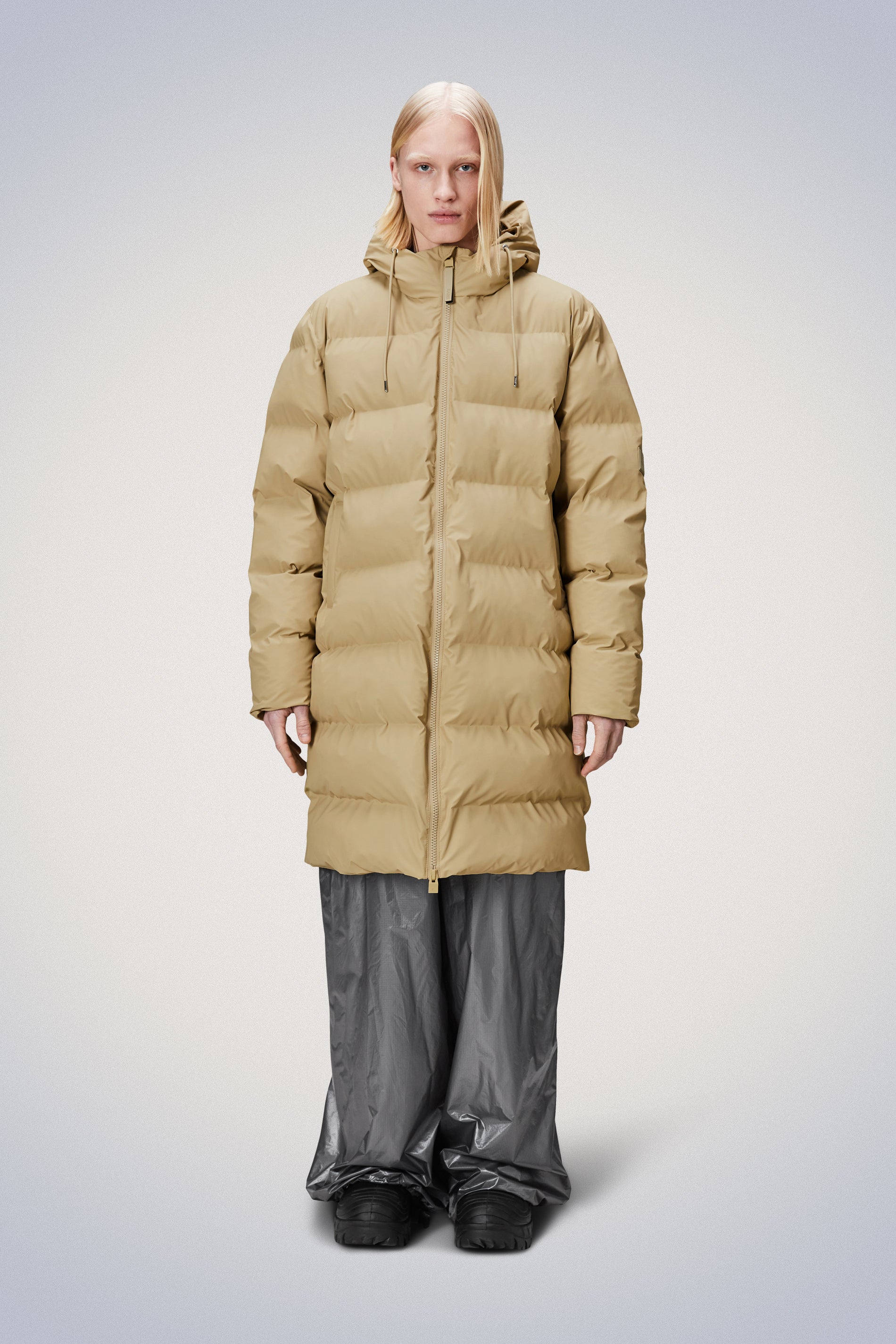 Rains® Alta Puffer Jacket in Sand for $430