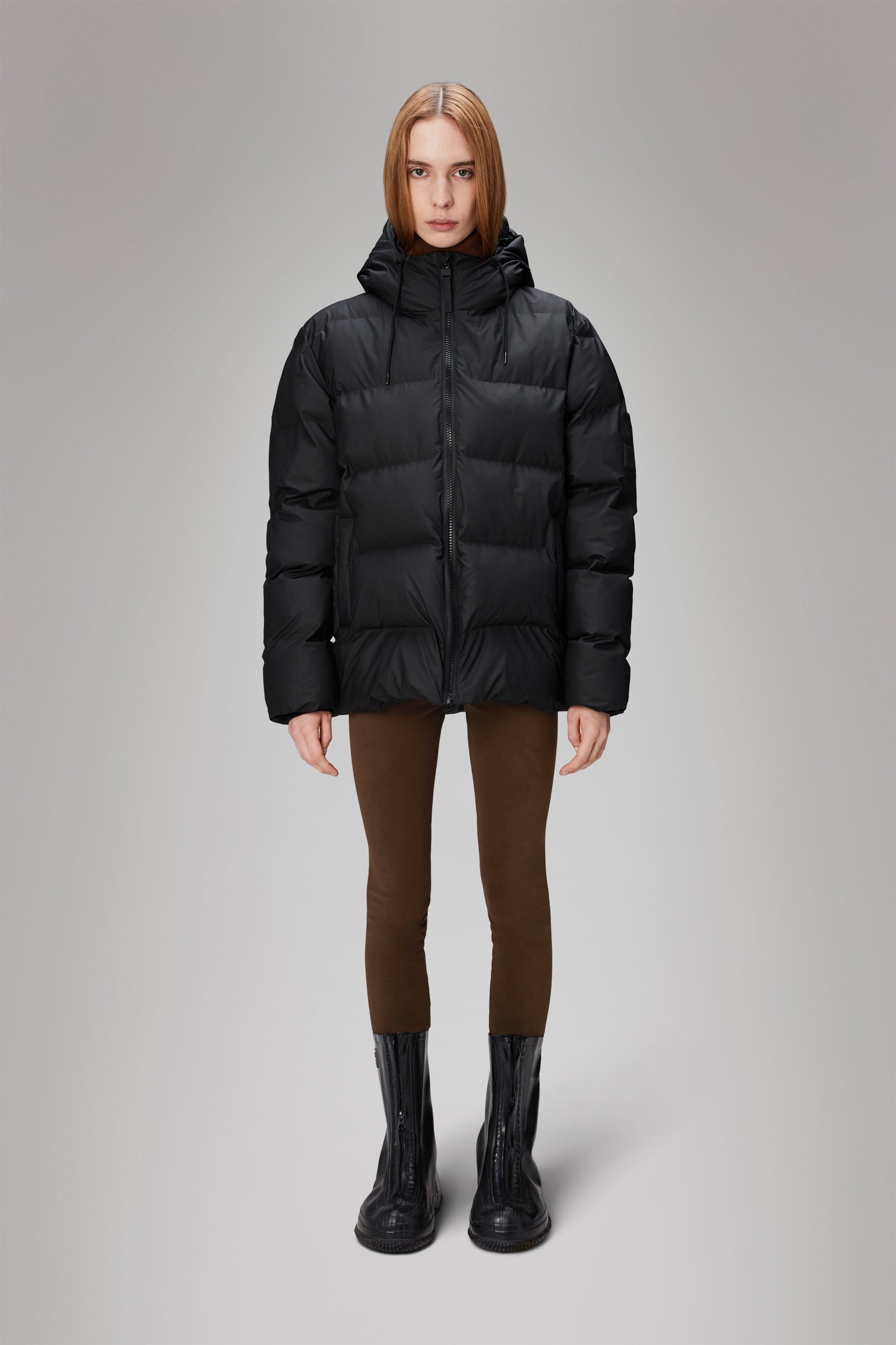 Rains Alta Puffer Jacket in Black for 430 Free Shipping