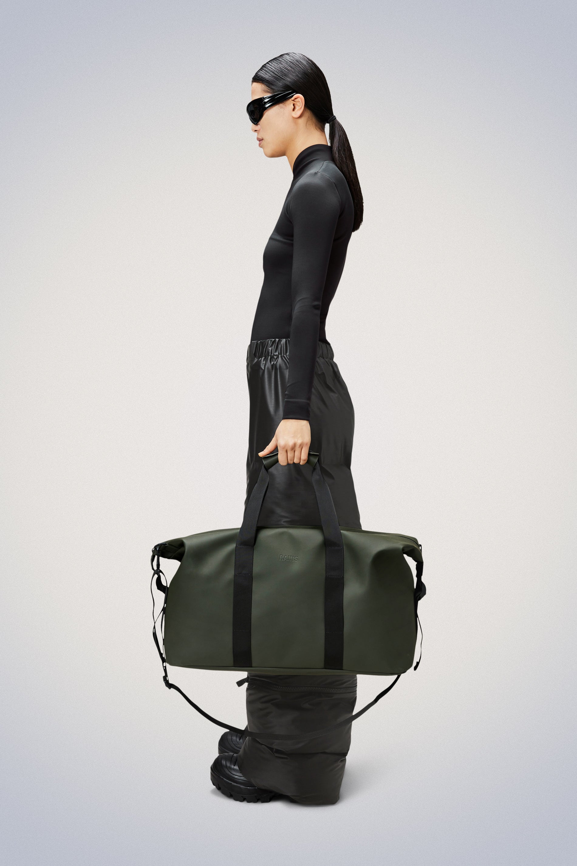 Rains® Hilo Weekend Bag in Green for $110 | Free Shipping