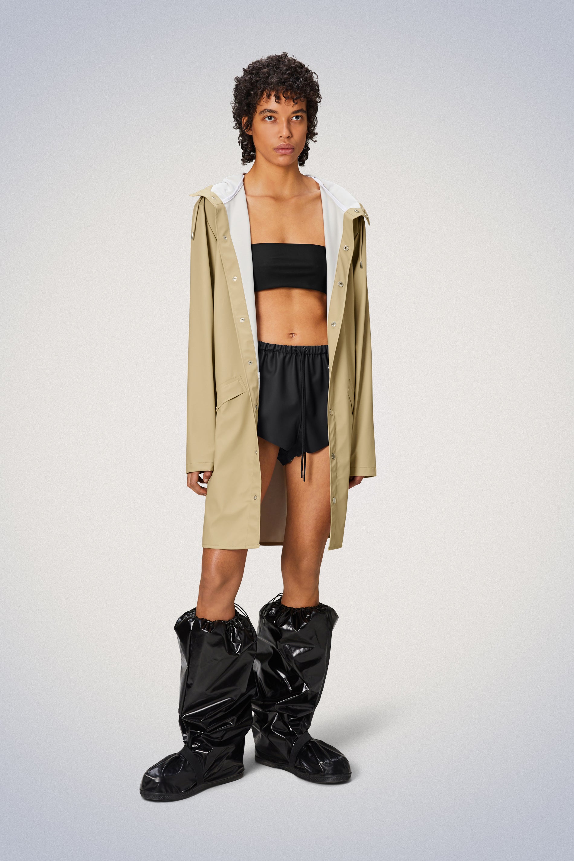 Rains® Long Jacket in Sand for $125 | Free Shipping