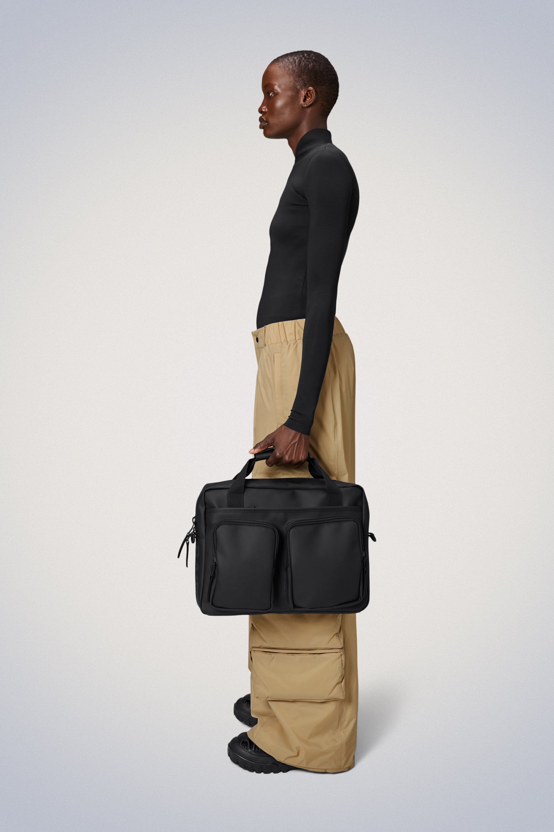 Rains® Texel Tech Bag in Black for $170 | Free Shipping