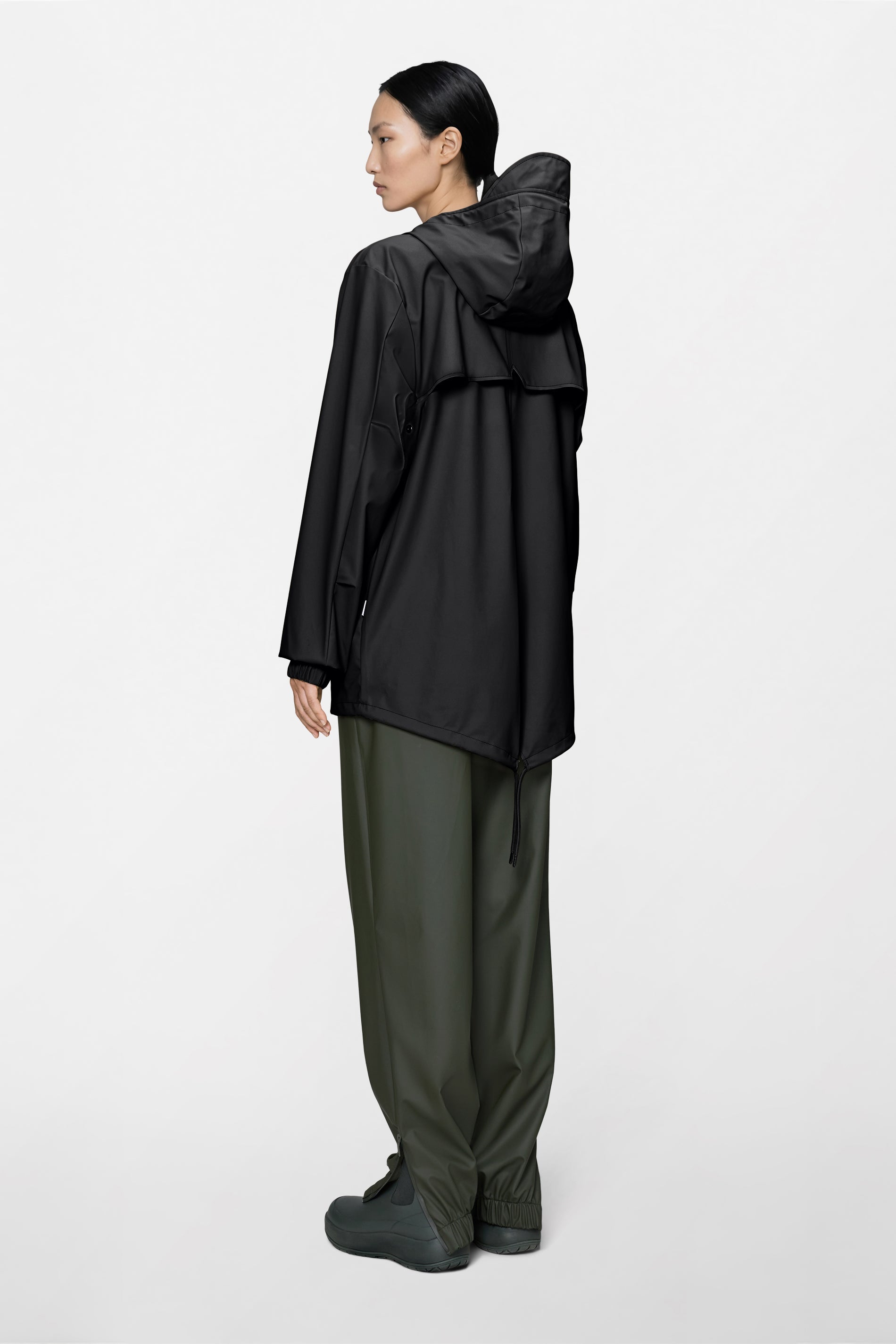 RAINS Fishtail Jacket Black Jacket