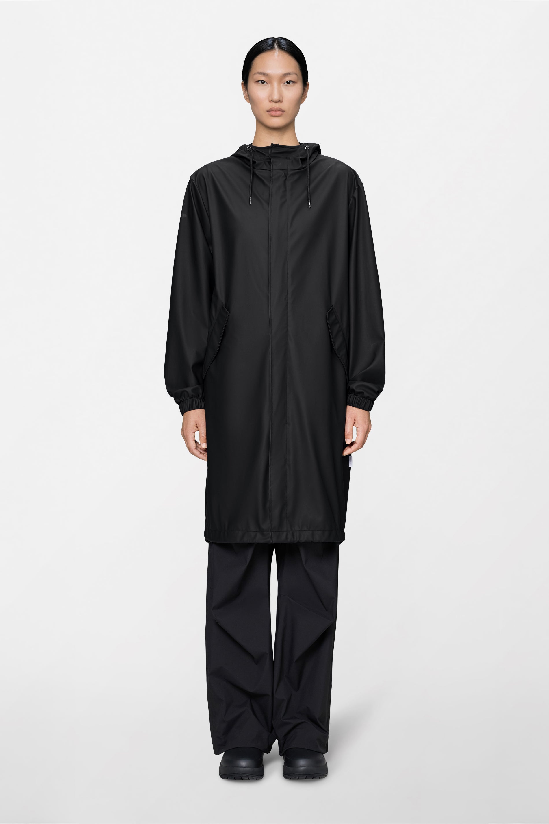 RAINS Fishtail Parka Black Jacket
