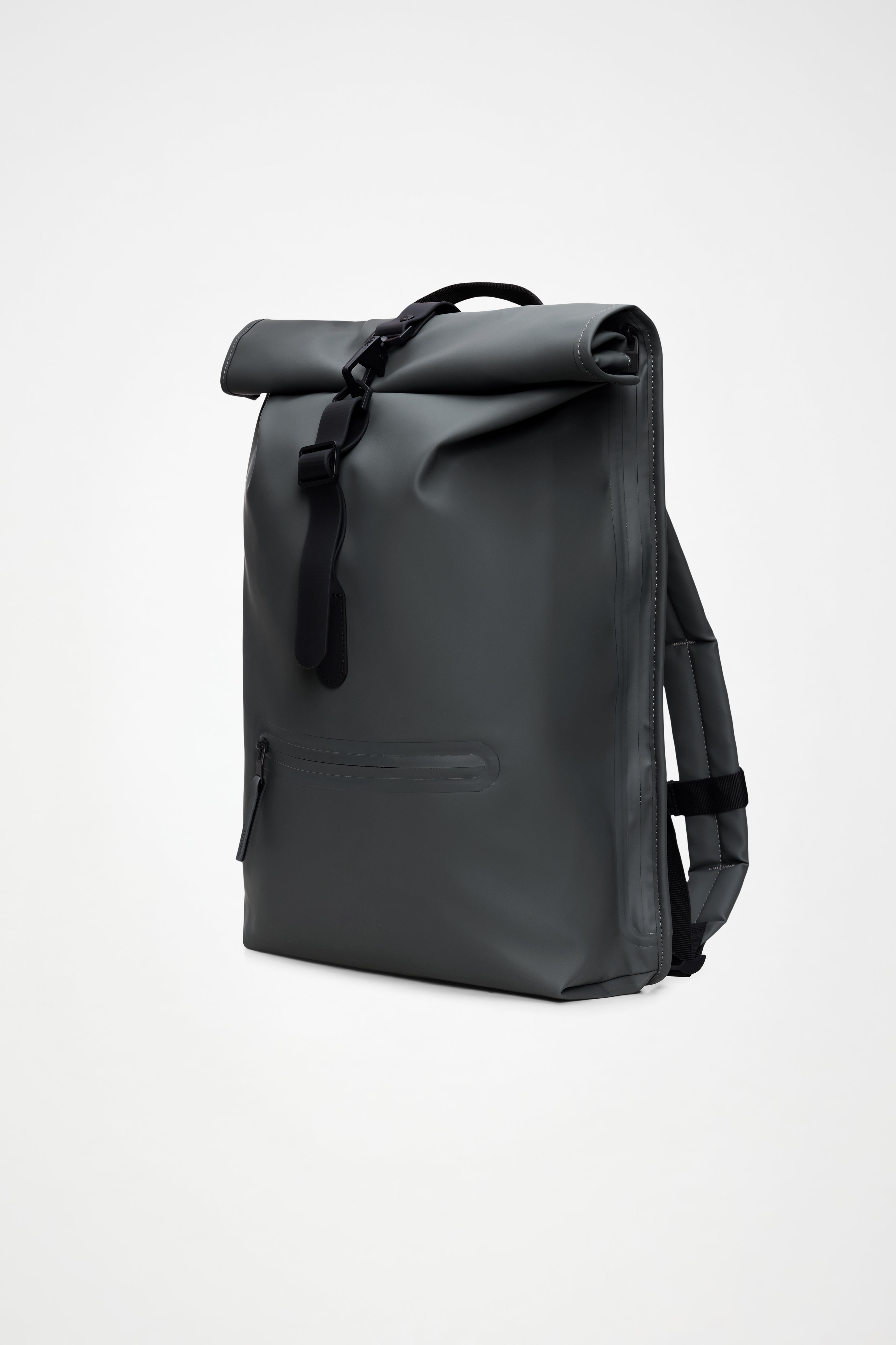 RAINS Rolltop Rucksack Dark Grey 19L H48 x D11 x W32 cm Backpack