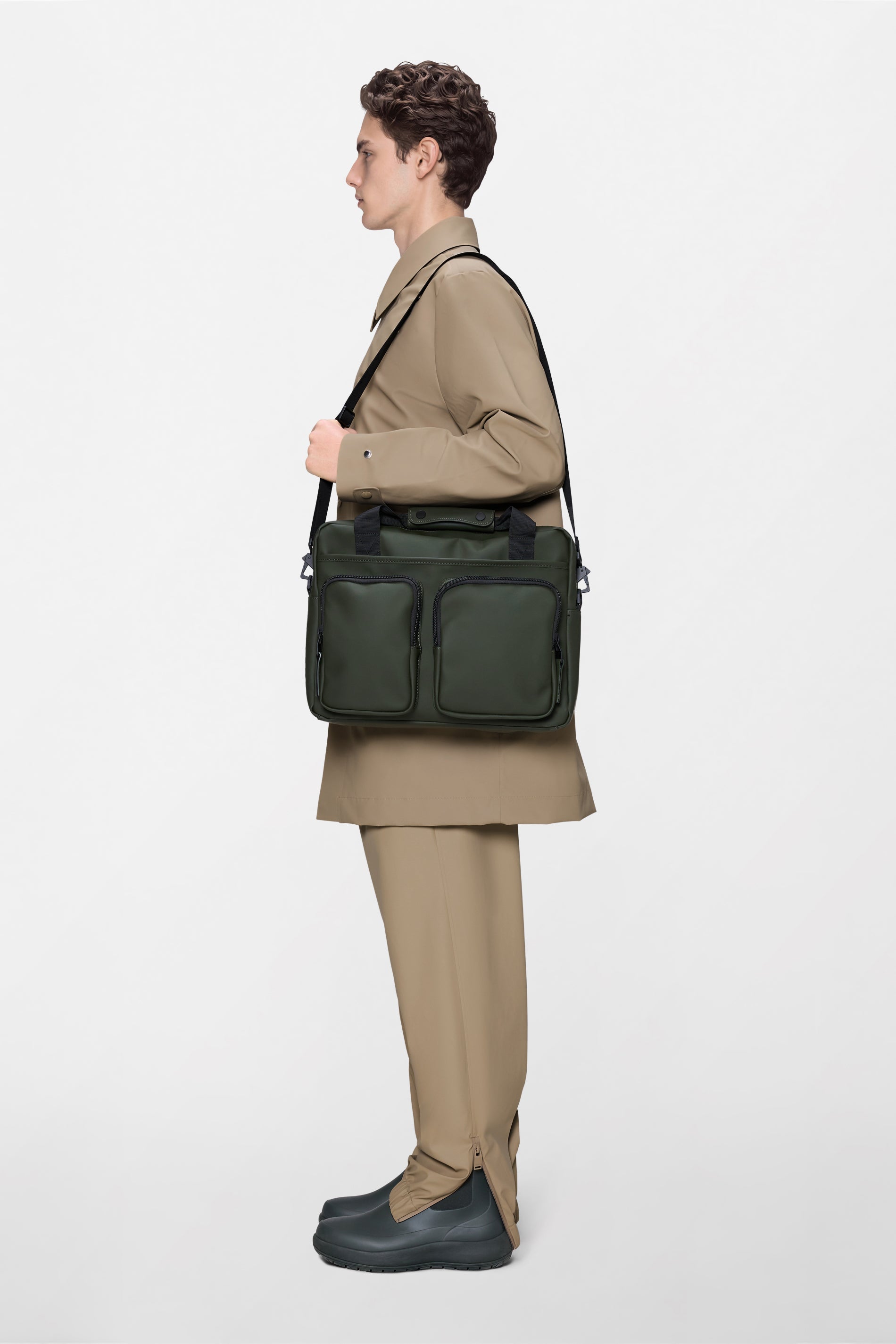 RAINS Texel Tech Bag Green 10.50L H30 x D9 x W39 cm Crossbody